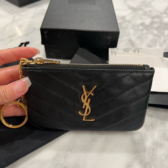 ***SOLD*** on marketplace - YSL CASSANDRE MATELASSÉ KEY POUCH IN SMOOTH LEATHER - Picture 6 of 11